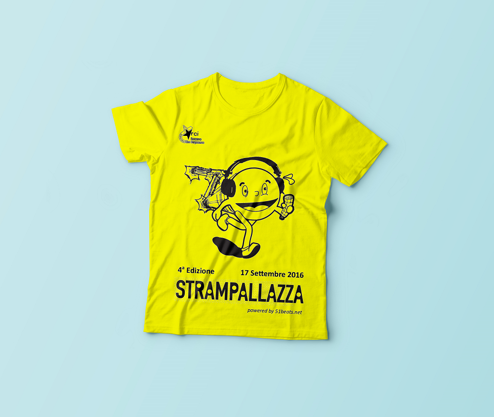 T-Shirt-strampallazza 16 giallo evidenziatore